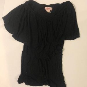 Candie's burnout tank with overlay material funky